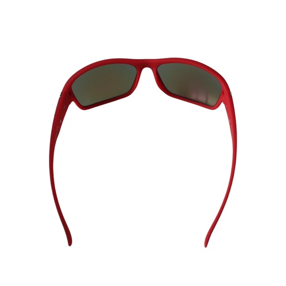 BIOHAZARD UV400 CE Shock Resistant RED Frame Sunglasses w/ Reflective Lens - Picture 6 of 9